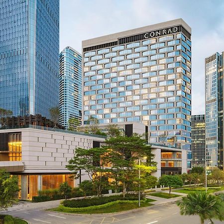 Conrad Shenzhen, The First Art Museum Hotel In Greater Bay Area With The Stunning Bay And Sunset View In The Hotel Terrace Dış mekan fotoğraf