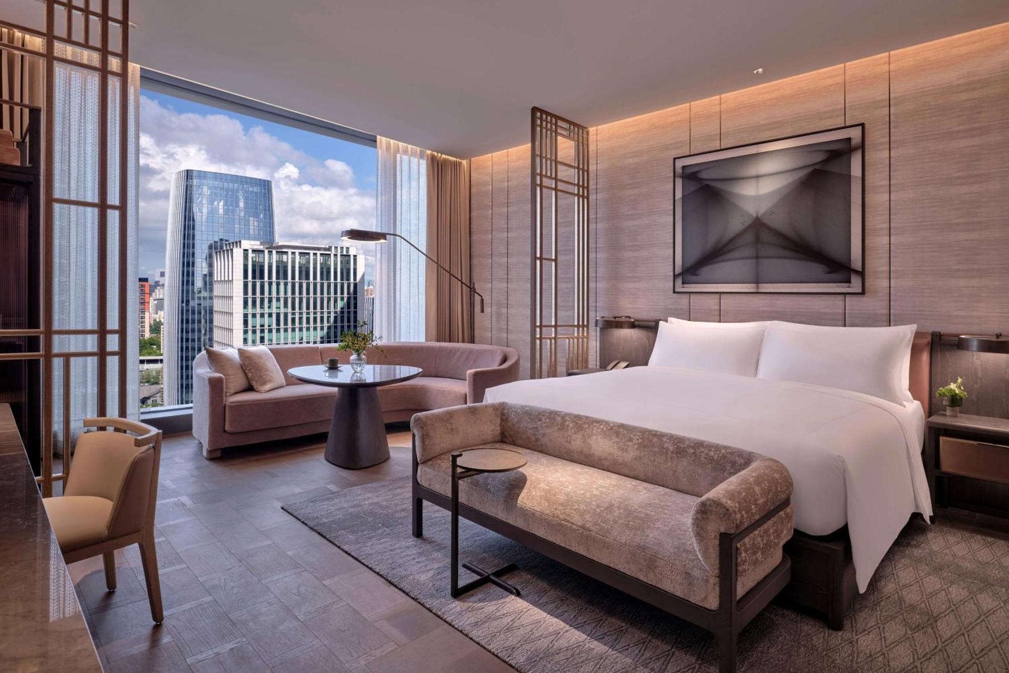 Conrad Shenzhen, The First Art Museum Hotel In Greater Bay Area With The Stunning Bay And Sunset View In The Hotel Terrace Dış mekan fotoğraf