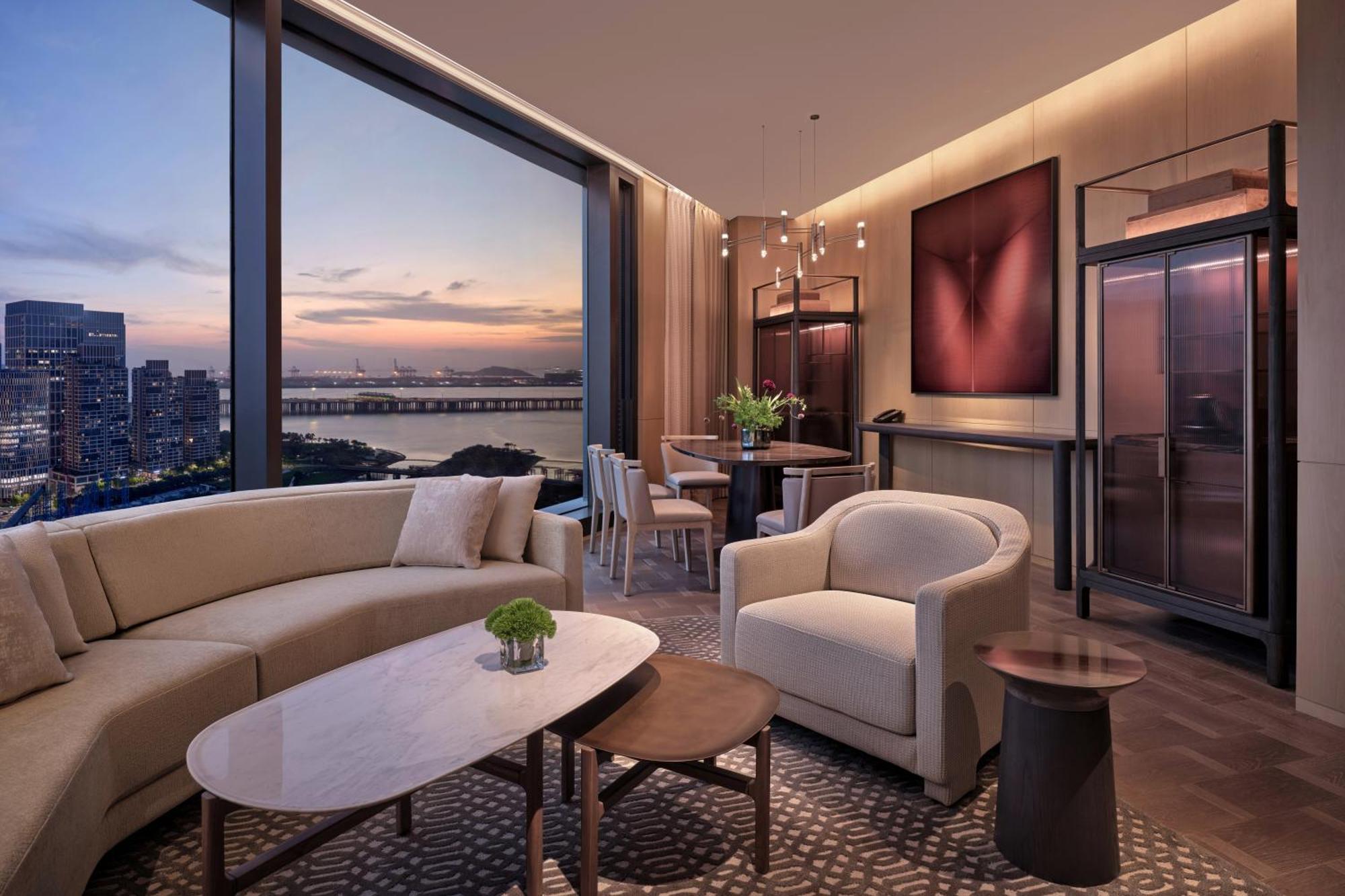 Conrad Shenzhen, The First Art Museum Hotel In Greater Bay Area With The Stunning Bay And Sunset View In The Hotel Terrace Dış mekan fotoğraf